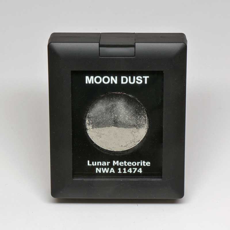 NWA 11474 Moon Dust Display Box - The Meteorite Exchange, Inc.