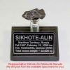Sikhote-Alin Meteorite Display – Dark Grey Acrylic 6-8 grams