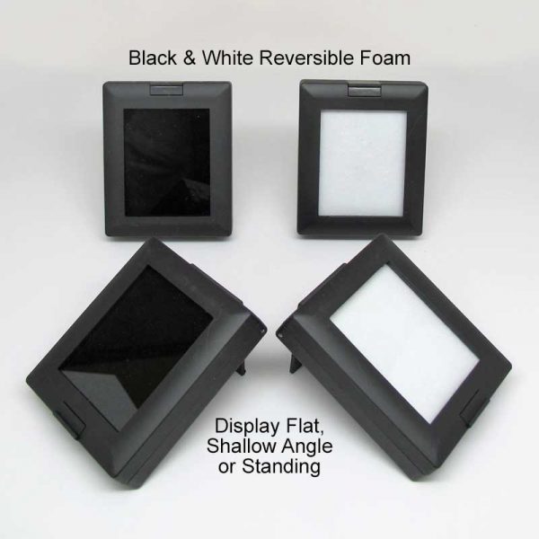 Glass Top Black Plastic Display Box
