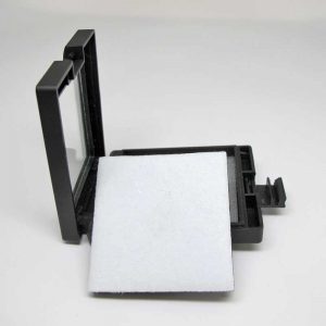 Glass Top Black Plastic Display Box