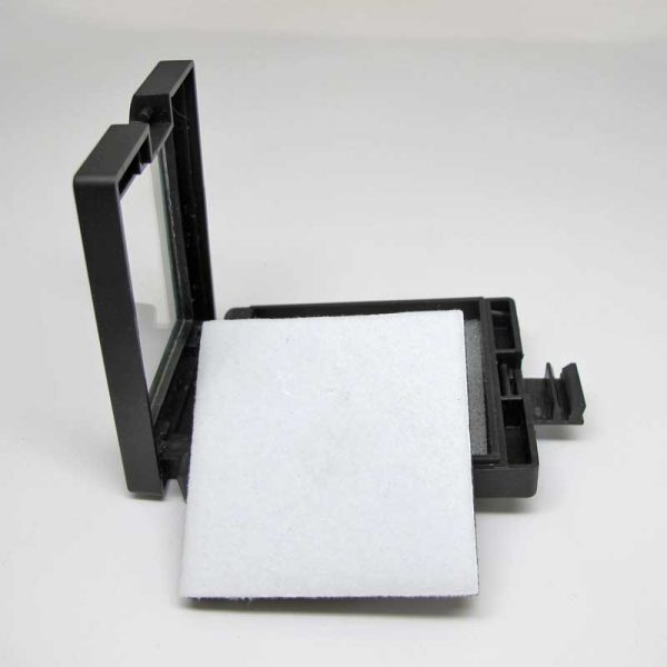 Glass Top Black Plastic Display Box