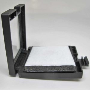 Glass Top Black Plastic Display Box