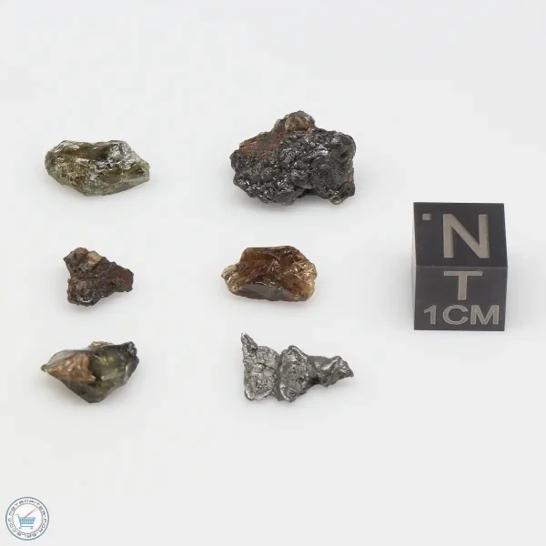 Admire Pallasite Meteorite Nugget Assortment 4.5g