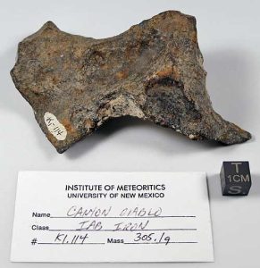 Canyon Diablo Iron Meteorite Museum Specimen