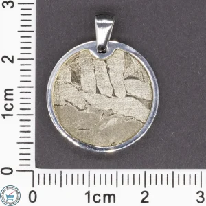Seymchan Iron Meteorite Circle Pendant -01