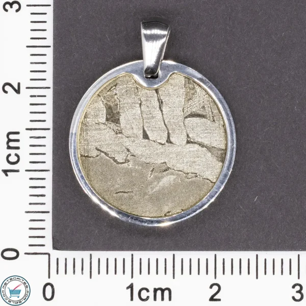 Seymchan Iron Meteorite Circle Pendant -01