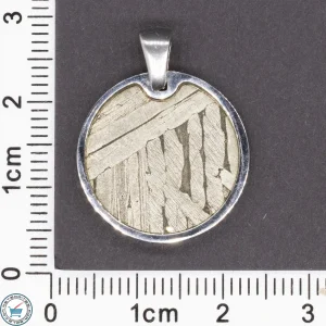 Seymchan Iron Meteorite Circle Pendant -02