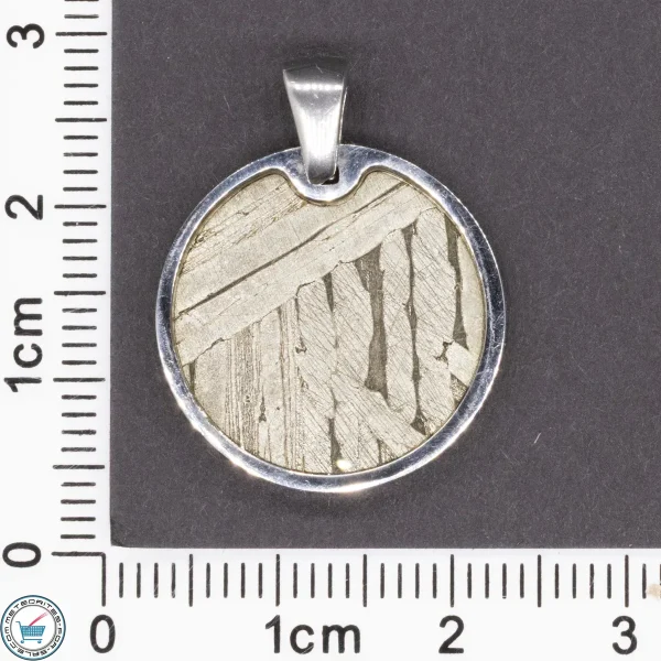 Seymchan Iron Meteorite Circle Pendant -02