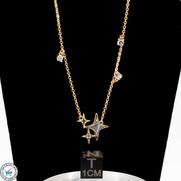 Aletai Iron Meteorite Gold Star Necklace