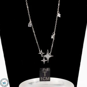 Aletai Iron Meteorite Silver Star Necklace