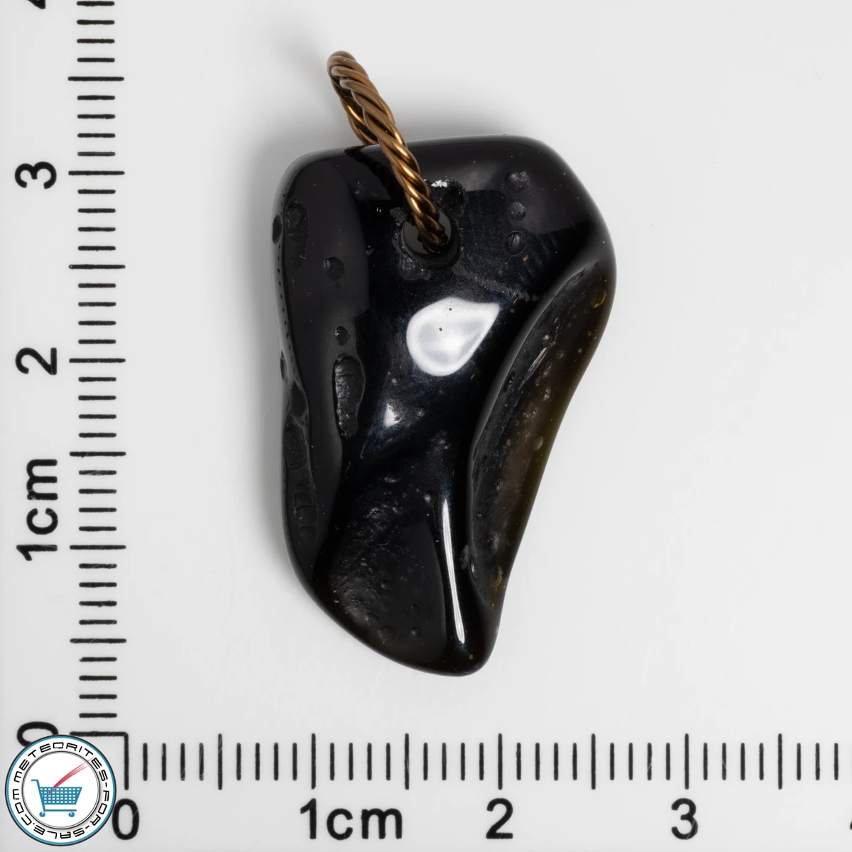 Polished Tektite Jewelry Pendant 4.3g