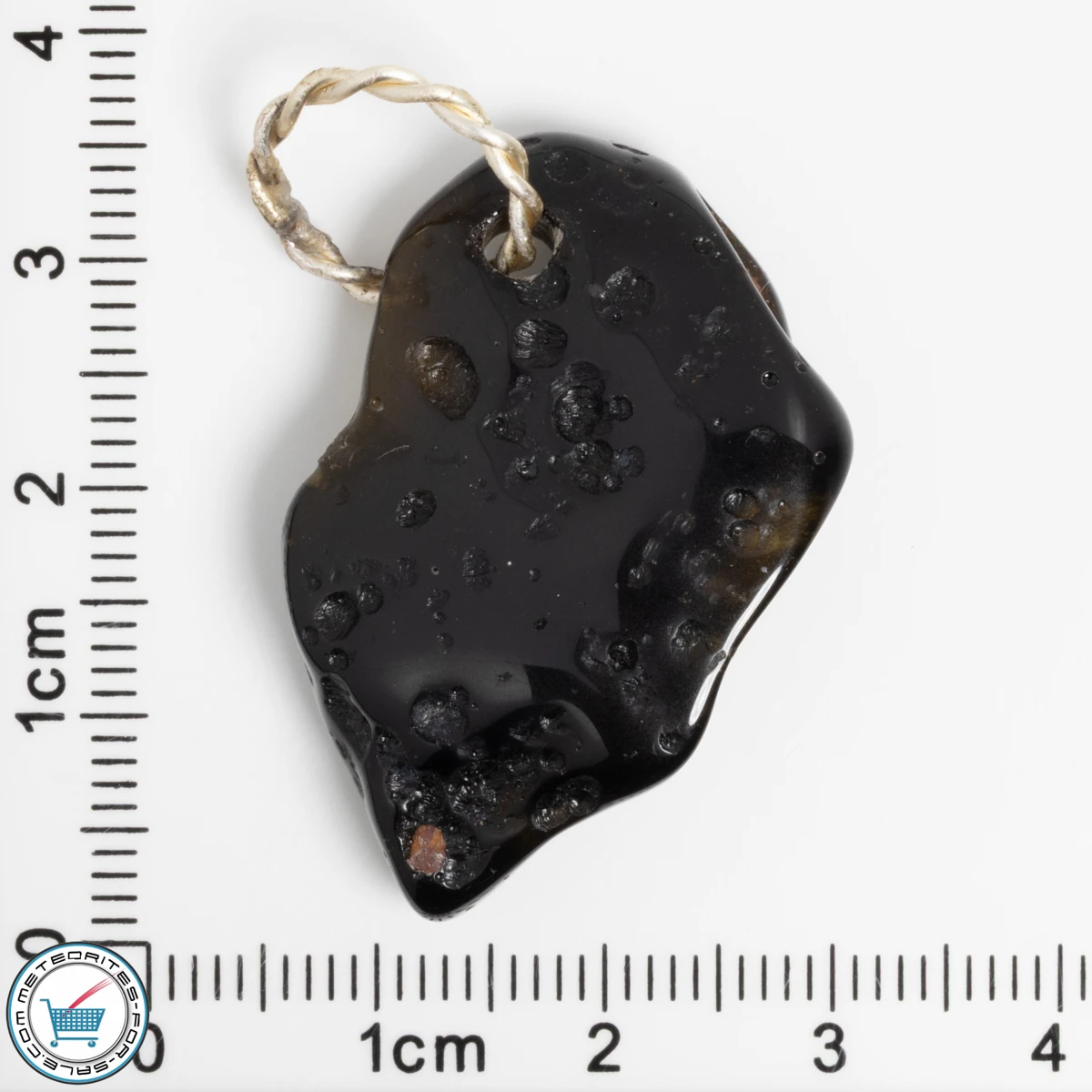 Polished Tektite Jewelry Pendant 6.2g